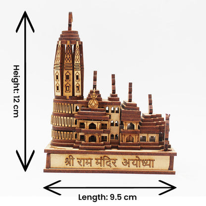 Shri Ram Mandir Ayodhya 3D Wooden Temple