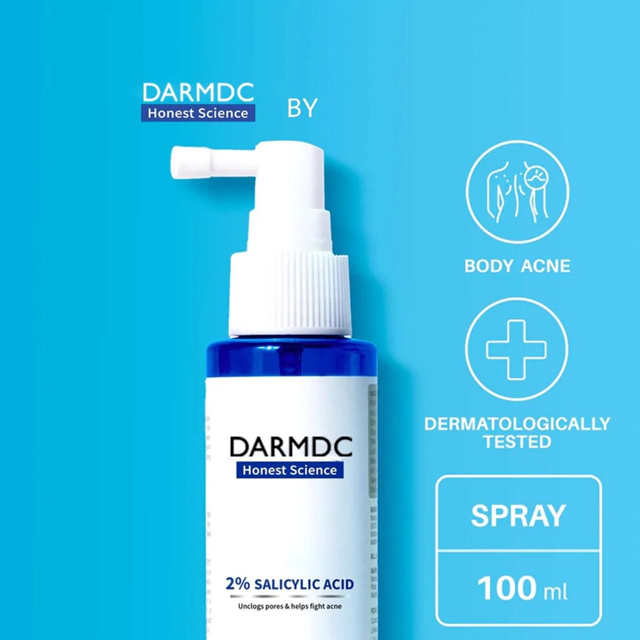 DermDoc Salicylic Acid Body Acne Spray 100ml