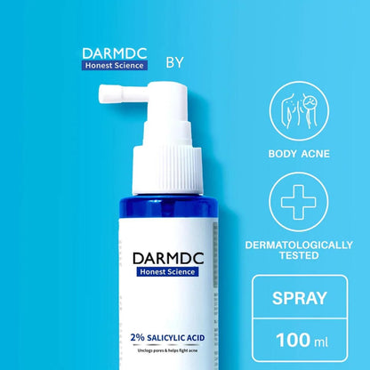 DermDoc Salicylic Acid Body Acne Spray 100ml